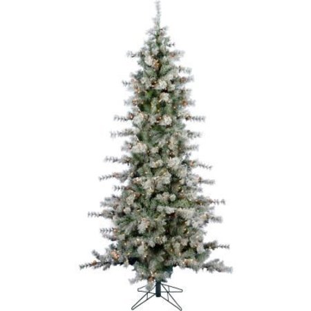 ALMO FULFILLMENT SERVICES LLC Fraser Hill Farm Artificial Christmas Tree - 7.5 Ft. Buffalo Fir Slim - Clear Smart Lights FFBF075-3SN